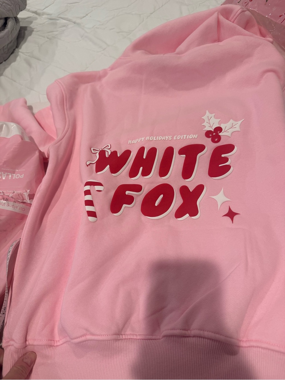 White fox favorite time of the year hoodie new